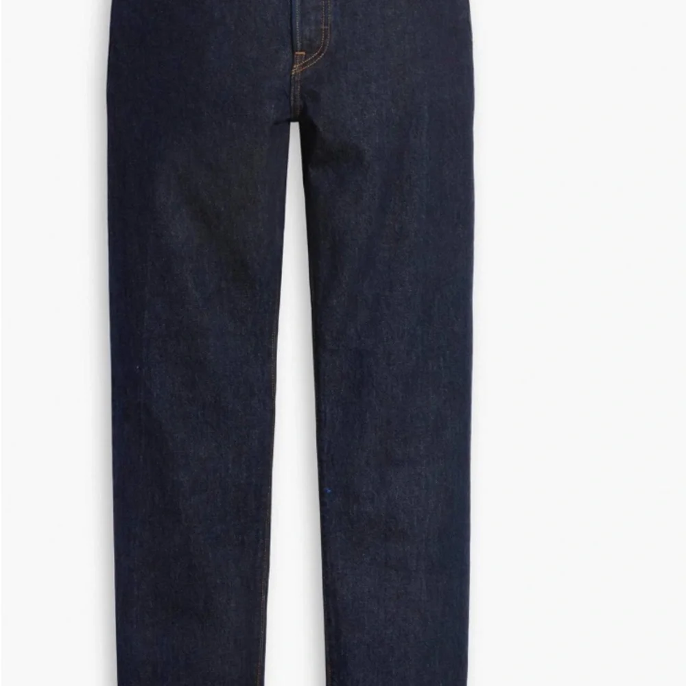 New Levi’s Original 501 dark wash waterless strait leg leather tag button front